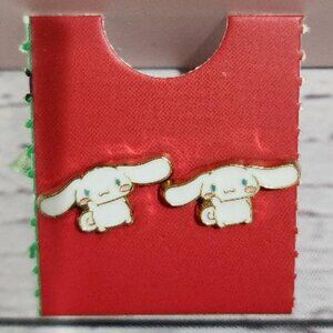 HELLO KITTY & FRIENDS CINNAMOROLL STUD EARRINGS-BRAND NEW